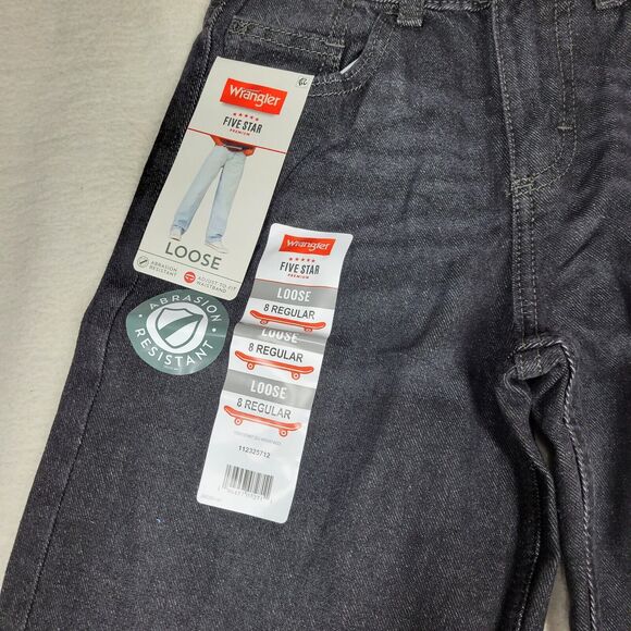 Wrangler Jeans Boys Regular Black Size 8 Regular Denim Pants Kids Kid School Boy - Picture 9 of 16
